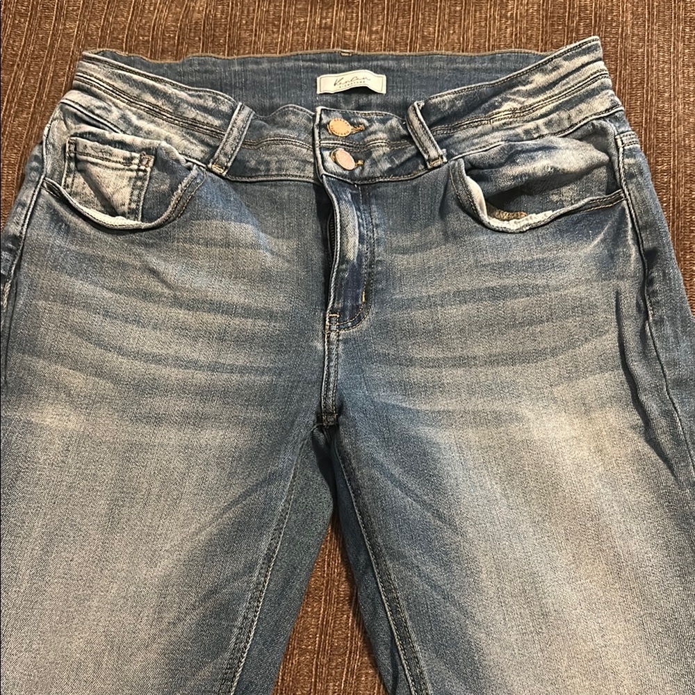 Kancan Blue Skinny Jeans Vintage Wash